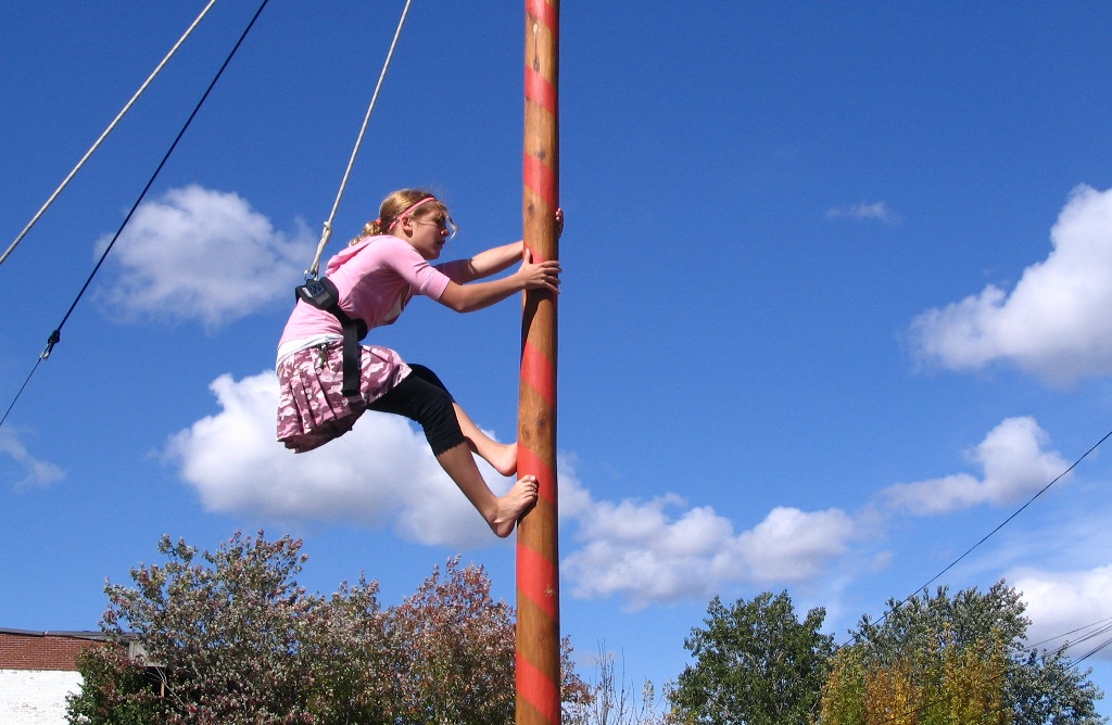 Le mât de Cocagne Le Moulin à Vent